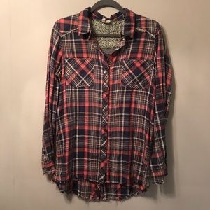 We The Free Flannel Shirt size medium